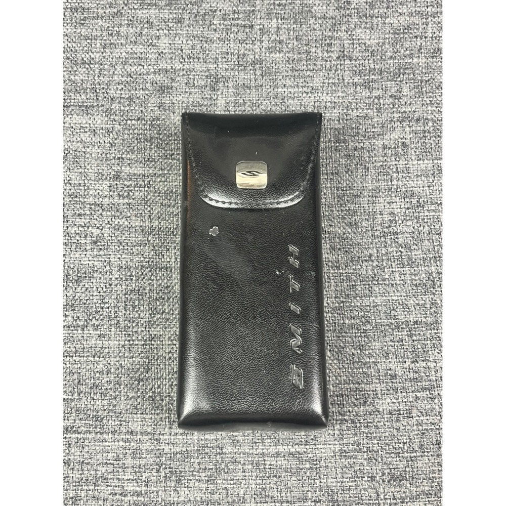 Vintage Smith Optics Black Faux Leather Hardshell Sunglasses Case Snap Closure